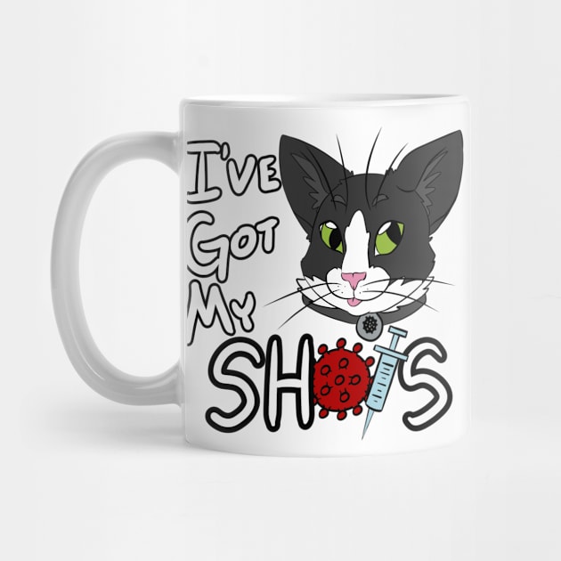 I've Got My Shots (Tuxedo Cat, COVID) by malafight